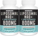 Liposomale NAD+ 800 mg mit Trans-Resveratrol 300 mg, Max Absorption, Actual NAD+ Steigende Ergänzung für gesundes Altern, Zelluläre Energie, DNA Reparatur, Langlebigkeit - 120 Softgels