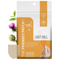 The Friendly Patch Last Call Patch - Late Night Out - Plant Powered Wearable Patches mit Vine Tea, Caffeine, Milk Thistle, Artichoke Leaf Extract - Wellness 8 Pack