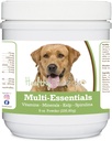 Gesunde Rassen Labrador Retriever, Golden, Multi-Essentials Pulver für Hunde - eine ideale Ergänzung von Vitaminen, Mineralien & Antioxidantien für Ihren Hund - 8 Unze