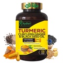 Welt 1.Turmische Curcumin Ginger und schwarzem Samenöl, 120 Caps, 2250mg, 95% Curcuminoide, BioPerin Hinzugefügt, Extra Strength,Organic,Halalal,Vegan,Support Immunsystem,Joint Support (120)