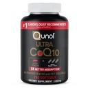 Qunol Ultra CoQ10 100mg Softgels- 3X Bessere Absorption Coenzym Q10 Ergänzungen - Antioxidante Ergänzung für Gefäß- und Herzgesundheit & Energieproduktion - 5 Monate Versorgung - 150 Zähler
