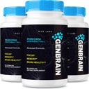 rize labs GenBrain Memory Supplement, GenBrain Extra Strength Brain Support Kapseln, GenBrain Advanced Memory Complex, GenBrain Pure All-Natural Pills, Gen Brain Bewertungen (180 Kapseln) (Pack von 3)