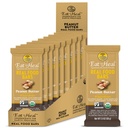 Burro di arachidi EatToHeal Bar di cibo reale - Bar di proteina sana vegana organica - Bassa sostituzione di farina di zucchero, non OGM, mai cotto, pianta a base, senza glutine - artigianale da gustare, non sedersi su scaffali