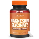 Magnesium-Glycinat - Hohe Absorption Magnesium-Ergänzung 500mg pro Servierung für Stress, Schlaf, Herz und Knochen Gesundheit, Nerve-Unterstützung - Non-GMO, Gluten-Free, Gentle on Stomach, 240 Kapseln