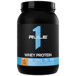 Rule 1 Proteins Whey Protein Powder, Salted Carmel, 27 Servings | 24g Fast-Acting Protein from All-Whey Sources with Naturally Occurring EAAs & BCAAs for Workout Recovery or Anytime Use