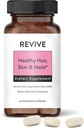 Gesunde Haut, Haar-und Nägel-Ergänzung durch Revive Essential Oils - Unterstützt gesundes Haar mit gedämpfter Form von Biotin - Ashwagandha für Stress-Unterstützung - Plus Vitamine & Minerals