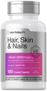 Horbäach Haar Haut und Nägel Vitamine | 150 Caplets | mit Biotin und Collagen | Ergänzung für Frauen und Männer | Non-GMO, Glutenfrei