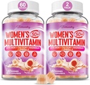 Multivitamin-Gummien für Frauen 50 Plus - mit Omega 3, Coenzym Q10, Eisen, Calcium, Zink, Vitamin A, C, D3, E, K2, B Complex, Folate - Multi Vitamine & Minerale für Energie, Schönheit, Immune, Zuckerfrei