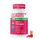 SmartyPants Organic Women's Multivitamin Gummis: Biotin, Methylfolate, Omega 3 (ALA), Vitamin D3, C, Vitamin B12, B6, A, K & Zink, Inositol, Glutenfrei, Vegetarisch, 120 Count (30 Tage Versorgung)