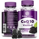Prime Code CoQ10 Gummies 200mg mit Vitamin C - Coenzym Q10 Antioxidant Supplement für zelluläre Energieunterstützung - Einfach zu nehmende vegane Gummies für Erwachsene - 60 Count