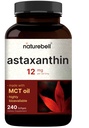 NatureBell Maximum Strength Astaxanthin 12mg, 240 Softgels - 4 Monate Versorgung - Natürliches Antioxidans aus Haematococcus Pluvialis Microalgae | Non-GMO, Glutenfrei
