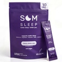Som Sleep, Restful Sleep Powder Drink Mix w/Melatonin, Magnesium, Vitamin B6, L-Theanin & GABA – Vegan, Zero Sugar, Keto Friendly – Kirsche, 10-Pack