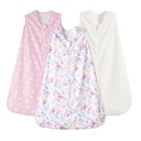 PHF 3 Pack Warme Micro-Fleece Baby Schlafsack 6-12 Monate, weiche Baby Tragbare Decke, 2-Way Reißverschluss Schlaftaschen, Comfy Kleinkind Schlafsack für Mädchen, Medium Size, Schmetterling