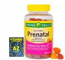 Spring Valley Adult Gummy Prenatal Multivitamin mit DHA & Folsäure, Natürliche Frucht Flavors, 90 Gummies+ Bessere Anleitung Vitamine Ergänzungen