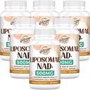 Liposomale NAD+ 500 MG-Ergänzung, wahre NAD Plus-Ergänzung, Überlegene Absorption, Boost NAD+ Mehr Effizient als Nicotinamid Riboside für Cellular Energy, Gesundes Altern, 360 Servieren