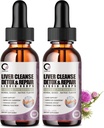 4 Fl Oz - Liver Cleanse Detox & Repair Liquid Drops - 1000mg Milchdistel Extrakt Tropfen Ergänzung für Leberreiniger & Detox, Antioxidans, Verdauungsunterstützung