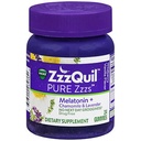ZzzQuil Pure Zzzs Melatonin Gummis, Schlafhilfe, Melatonin 2mg, mit Chamomile & Lavender, Melatonin Schlafgummis, Schlafhilfen für Erwachsene, Wildberry Vanilla Flavored, 24 Schlafgummis