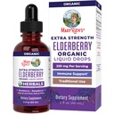 MaryRuth Organics Elderberry Syrup Extra Strength, USDA Organic Elderberry, Sugar Free Adults & Kids Immun Support Supplement für Alter 1+, Clean Label Project Verified®, Vegan, Gluten Free, 2 Fl Oz