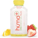 Huma Plus (Doppelelektrolyte) - Chia Energy Gel, Strawberry Lemonade, 24 Gels, 25mg Koffein - Stomach Friendly, Real Food Energy Gels