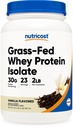 Nutricost Grass-Fed Whey Protein Isolate (Vanilla) 2LBS - Non-GMO, Glutenfrei, natürliche Aromen