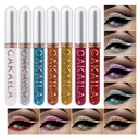 8 Bunte Glitter flüssige Eyeliner Buntes Set, Delineadores De Colores Para Ojos, Rainbow weiß rot blau Eyeliner Weihnachts Make-up Geschenk-Kit für Frauen wasserdicht lange anhaltende schnelle...
