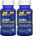 GABA Brain Food - GABA-Ergänzung mit L-Citrulline & Grape Seed Extract - unterstützt Calm & Relaxation - Nighttime Sleep Aid - unterstützt Produktion von Gamma Aminobuttersäure - 120 L-Citrulline Kapseln