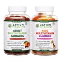 Halal Kids und Adult Multivitamin Gummis, Komplette tägliche Ernährung Unterstützung für Familie, Vegetarisch, unterstützt Energie und gesundes Wachstum, Made in USA - Halal Vitamins