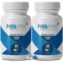 PhenAprin XR Maximale Stärke Appetit Suppressant Ernährung Pillen - 2-Pack, Stoffwechsel-Boosting, Gewichtsverlust für Frauen und Männer, 120 Blau/Weiß Kapseln