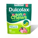 Dulcolax Saline Laxative Weichkäse, Sanfte Verstopfung Relief, Mischbeeren Geschmack, Magnesium Hydroxide 1200 mg, 60 Count
