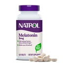 Natrol Melatonin 3 mg, Nahrungsergänzungsmittel für erholsamen Schlaf, Schlafergänzungsmittel für Erwachsene, 120 Melatonin Tabletten, 120 Tage Versorgung