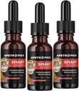 Apetropics Smart Drops - 5-in-One Adaptogenic Mushroom Tincture mit Lion's Mane, Cordyceps, Türkei Tail, Chaga, Reishi - Nootropic Brain Supplement - Peach Watermelon Flavor, 30-Servings (3 Pack)