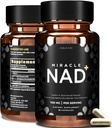 Wunderbar NAD+ Ergänzung - Urolithin A, Nicotinamid Riboside NR, NAD, Trans Resveratrol 1150 mg für Männer und Frauen - Anti Aging, Cellular Repair, NMN Alternative - 3. Partei getestet 60 Kapseln