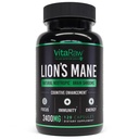 Bio Lions Mane Supplement Kapseln 2400 mg - Leistungsstarke Nootropic - Hilft Gedächtnis, Energie und Psychische Klarheit - Vegan Gehirn Booster Fokus Pillen - Real Lion's Mane Supplement