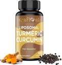 Liposomal Turmeric Curcumin Supplement 60 Softgels für Erwachsene
