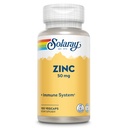 Solaray Zink 50mg Immununterstützung Kapseln, 100 Count, Vegan, Kürbis Seed
