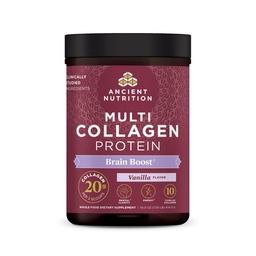 Antike Ernährung Collagen Powder Protein, Multi Collagen Protein, hydrolysierte Collagen Peptide unterstützt Haut und Nägel, Gelenkergänzung (Brain Boost, 45 Servierungen)