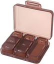 Kleine Pille Box,Pill Case,Pill Organizer,Travel wasserdicht tragbare Pocket Pill Box Medizin Organizer,Daily Pill Container für Geldbörsen Kompakte Reisemedizin Halter für Vitamine Medikamente Schwarz