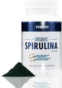 Premium Bio Spirulina Pulver- Vegan, angereichertes Vitamin B12 Komplex, Phycocyanin, Energie Boost, Non-GMO, Glutenfrei & Nicht-Irradiiert, USDA, Naturland, Halal Certified-100g