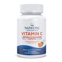 Nordic Naturals Vitamin C Extra Strength Gummis - Tangerine Flavor - 60 Gummis - 500 mg Vegan Vitamin C Supplement - Low-Sugar Immune - Unterstützung - 30 Servietten