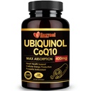 Ubiquinol CoQ10 400mg Softgels mit Vitamin E & Omega-3, Max-Absorption Coenzym Q10, Leistungsstarkes Antioxidans, unterstützt Herzgesundheit & Energie-Produktion,120 Count, Non-GMO