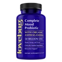 LoveBug Complete Mood Probiotics for Women - 50 Billion CFU, 10 Klinisch untersuchte Strains, Lactobacillus Bifidobacterium Probiotic mit Ashwagandha Verdauungs-Gesundheit, Mood Support Supplement, 30 Count
