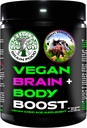 Vegan Brain & Body Boost: Die Kirsche auf einem pflanzenbasierten Lebensstil | Working Intelligence | Anti-Aging | Physical Fitness | Vegan Amino Acids - Kreatin, Taurine & Beta Alanine | 67 Servierungen/500g