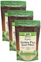 NOW Foods, Organic Golden Flax Seed Meal, Quelle der essentiellen Fettsäuren und Faser, Kaltverarbeitet, Zertifizierte Non-GMO, 12-Ounce (Packaging May Vary) (Package of 3)