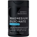 Sport Research® Magnesium Glycinate - unterstützt restful Sleep & Enzymatic Prozesse - 160 mg Chelat Magnesium - Liquid Softgel - 60 Count