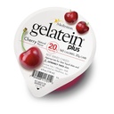 GelaTein Plus Kirsche: 20 Gramm Protein. Ideal für klare flüssige Diäten. Tolle Vor- oder Nacharbeit Snack. (Pack mit 36)