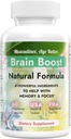 Natürliche Gehirn-Ergänzung für Gedächtnis & Fokus. 41 Kräuter + Nootropic Zutaten. Steigern Sie Beta + Alpha Gehirnwellen. Keine Koffein/Gluten/GMO. 60 Caps. Made in USA.