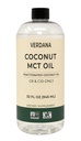 Verdana Food Grade MCT Öl 32 oz – für Keto Kaffee, Unflavored Natural Oil Pulling Mouthwash & Massage - 100% Kokosnuss abgeleitetes fraktioniertes Öl – Mittelkette Triglyceride C8 C10 – Non-GMO, Kosher