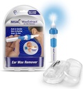 Wachs-Extrakt Ear Wachs-Entferner w/ 2 Flexible Tipps, LED-Licht, & Reinigungsbürste | Sicher, effektiv Ohr Wachs Vibration & Vakuum zu entfernen Wachs-Aufbau | Premium-Ear Suction Vakuum für Erwachsene & Kinder
