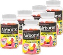 Airborne 500mg Vitamin C + Zink Immununterstützung Ergänzung Gummi für Kinder, sortierte Obst Geschmack, Glutenfreie Crafted Blend mit leistungsstarken Antioxidantien Vitamine C & E, 42 Gummi (6 Pack)
