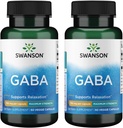 Swanson Amino Acid Maximum Strength GABA 750 Milligramme 60 Veg Kapseln (2 Packung)